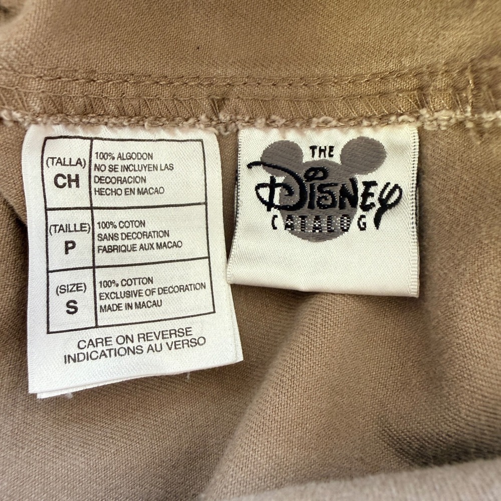 Disney Catalog Vintage Winnie the Pooh Embroidered Overalls Tan Brown Women S - Picture 2 of 16